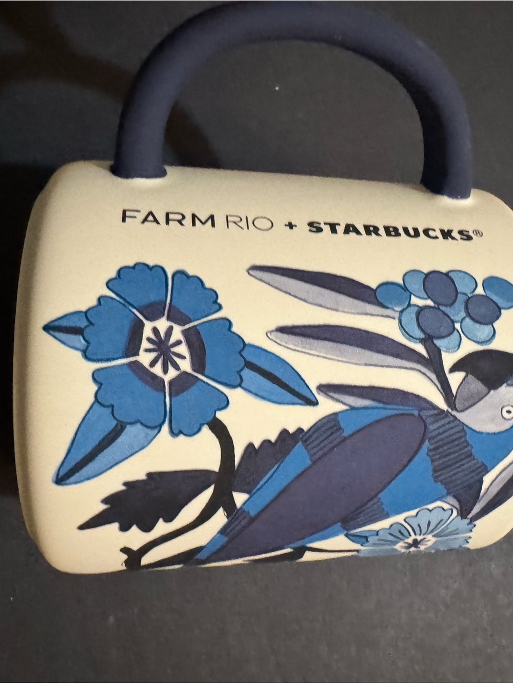 Starbucks Cream & Black Ceramic Coffee Mug - Farm Rio